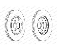 FERODO DDF1401C Disco freno per TOYOTA