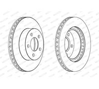 FERODO DDF1471 Disco freno per FORD USA