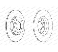 FERODO DDF1500C Disco freno per MAZDA