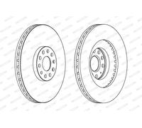 FERODO DDF1504C-1 Disco freno per AUDI,SEAT,SKODA,VW