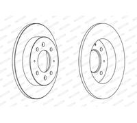 Ferodo Disco freno DDF1541 per KIA Cerato