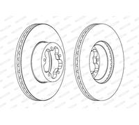 FERODO DDF1555C Disco freno