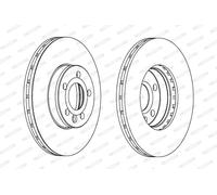 FERODO DDF1559C Disco freno per FORD,SEAT,VW