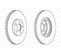 FERODO DDF156C Disco freno per ALFA ROMEO,FIAT,LANCIA