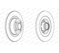 FERODO DDF1570-1 Disco freno per RENAULT