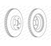 FERODO DDF1595C-1 Disco freno per MERCEDES-BENZ