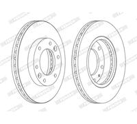 FERODO DDF1612C Disco freno