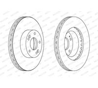 FERODO DDF1630C Disco freno per HYUNDAI,KIA