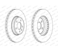 FERODO DDF1663C Disco freno per AUDI