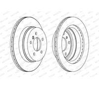 Dischi freno FERODO DDF1697C posteriore, ventilato, 2 Pezzo