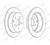 FERODO DDF1704C Disco freno per TOYOTA