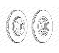 FERODO DDF1733C Disco freno per MERCEDES-BENZ,RENAULT