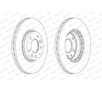 FERODO DDF1739C Disco freno per MAZDA