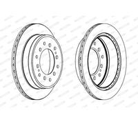 FERODO DDF1743C Disco freno per LEXUS,TOYOTA