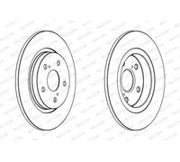 FERODO DDF1755C Disco freno per TOYOTA