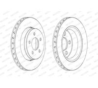 FERODO DDF1759 Disco freno per DODGE,JEEP