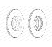 FERODO DDF1780C Disco freno per TOYOTA