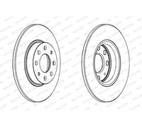 FERODO DDF1784C Disco freno per FIAT,OPEL,VAUXHALL