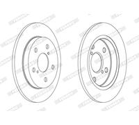 FERODO DDF1788C Disco freno per TOYOTA