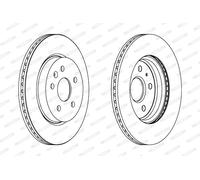 FERODO DDF1805C Disco freno per CHEVROLET,OPEL,SAAB,VAUXHALL