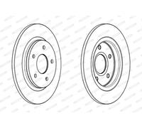 FERODO DDF1808C Disco freno per CHRYSLER,DODGE,FIAT,VW