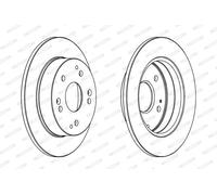 FERODO DDF1861C Disco freno per HONDA