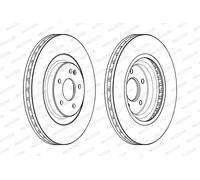 FERODO DDF1900C-1 Disco freno per MERCEDES-BENZ