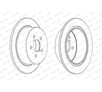 FERODO DDF1903C Disco freno per SUBARU