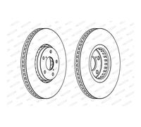 Ferodo DDF1957RC-1 Rotore Disco Freno