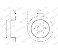 FERODO DDF1992C Disco freno per KG MOBILITY,SSANGYONG