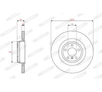 FERODO DDF2036C-1 Disco freno per BMW