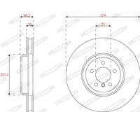 FERODO DDF2042LC-1 Disco freno per BMW