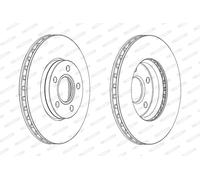 FERODO DDF2062C Disco freno per FORD