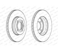 FERODO DDF207C Disco freno per SEAT,VW,VW (SVW)