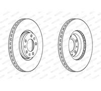 FERODO DDF2156C Disco freno per CITROËN,DS,MAN,OPEL,PEUGEOT,VAUXHALL