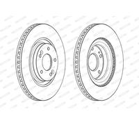 FERODO DDF2199C Disco freno per HYUNDAI,KIA
