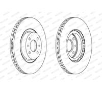 FERODO DDF220C Disco freno per ABARTH,ALFA ROMEO,FIAT,LANCIA
