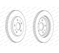 FERODO DDF2247C Disco freno per DAIHATSU,TOYOTA