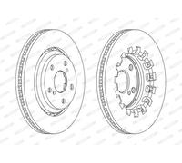 FERODO DDF2268C Disco freno