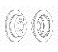 FERODO DDF2285C Disco freno per KIA