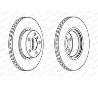 1X Disco Freno Ferodo DDF2314C-1 Premier per Bmw Assale Anteriore