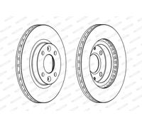 FERODO DDF2327C Disco freno per DACIA,LADA,RENAULT,SMART