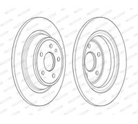 FERODO DDF2338C Disco freno per FORD