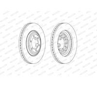 FERODO DDF2372C Disco freno per ISUZU