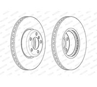 FERODO DDF2403C-1 Disco freno per BMW