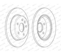 FERODO DDF2426C Disco freno per OPEL,VAUXHALL