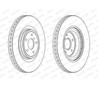FERODO DDF2430C-1 Disco freno per INFINITI,NISSAN