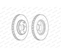 FERODO DDF2460C Disco freno per INFINITI,MERCEDES-BENZ