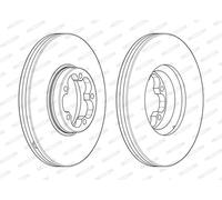 FERODO DDF2468-1 Disco freno per FORD