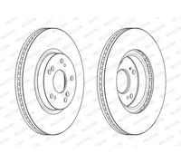 FERODO DDF2473C Disco freno per HONDA